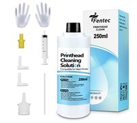 FENTEC Limpiador Cabezales Impresora 250 ml Kit Limpieza Impresora Adecuado para Liquido Limpiador Cabezales Epson, HP, Canon, Lexmark, Brother Impresoras de Inyección de Tinta