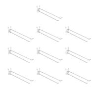 Fenteer 10 Ganchos de Metal para Paneles de Rejilla, Soluciones para Organización en Tiendas Y Armarios, 30 Centimetros