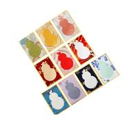 Fenteer 10 Mini Tarjetas en, Papel Chino Xuan, Papel Decorativo para el Festival de, Marcos de Fotos, Tarjetas de Notas, de caligrafía.