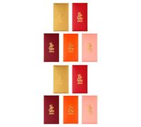 Fenteer 10x Sobres Rojos de año Nuevo Chino 2025 Serpiente Hong Bao Celebración de Navidad sobre de Dinero de La para Fiesta de Inauguración de Casa Nu, 5 Colores Mezclados