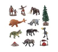 Fenteer 12 Figuras de Animales Prehistóricos Modelo Biológico Antiguo para Preescolar, Estilo b