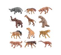 Fenteer 12 Figuras de Animales Prehistóricos Modelo Biológico Antiguo para Preescolar, Estilo c