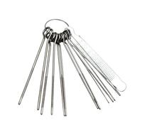 Fenteer 14 Piezas Lima Ranurada Puente Guitarra Herramientas Metálicas Ajuste Preciso Reparación Instrumentos de Cuerda Adecuadas para Músicos Y Técnicos