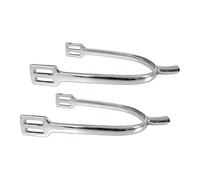 Fenteer 2 espuelas para Caballo, Accesorios de equitación, decoración Vaquera Occidental, espuelas para Botas para Jinetes Adultos, Amantes de equitación y, Plata