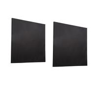 Fenteer 2 Piezas de Lienzo Negro Estirado, Paneles de Lona Pintando Lienzo, Marco de Madera, para La Elaboración de Pinturas de Acuarela, 40x40cm