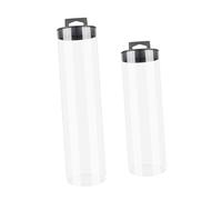 Fenteer 2 Soportes para latas de Pelotas de Tenis, Organizador de Pelotas de Tenis, práctico y Transparente con Tapa, Tubo de Almacenamiento para Pickleball