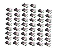 Fenteer 200 Piezas Abrazadera para Cable Abrazadera de Metálico con Interior de Goma Soporte para Adecuada para Uso en Reparación Automotri, 50 piezas