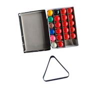 Fenteer 22 Piezas Mini Bolas de Billar con Rack Triángulo Accesorio Completo Bolas de Snooker Portátiles Superficie Suave Tamaño Infantil Agarre Cómodo Recome