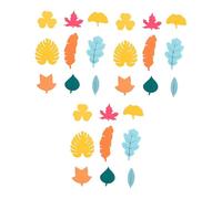 Fenteer 27 Juguetes de Madera para identificar Hojas, Juguetes educativos para niños y niñas Que aprenden a clasificar Colores y Formas.