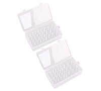 Fenteer 2X Caja de Hilo de Coser con 42 Carretes Estuche Organizador de Bobinas Artesanales de Gran Capacidad