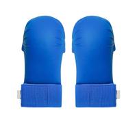 Fenteer 2X Guantes de Entrenamiento de Karate, Guantes de Boxeo, Entrenamiento, Deportes, Guardias de Competición Profesionales, Equipo de Kickboxing, Azul, M