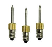 Fenteer 3 Piezas Puntas de Soldador Reemplazo Portátil Acero Recargable USB Kit Interfaz E10 Rosca Adecuado para Técnicos Laboratorios Reparaciones Uso