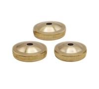 Fenteer 3 Válvulas de Repuesto para Tuba, Estructura Estable, Pistón de Latón Dorado, Mantenimiento Profesional, Cubiertas de Válvulas, Piezas de Reparación, Tapas Inferiores