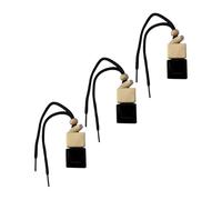 Fenteer 3pcs Botellas colgantes de automóvil Organizadores Bottillas de difusor de automóvil de vidrio para retrovisores Mirror Automotive