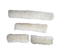 Fenteer 4 Fundas para Cabestro de Caballo, Funda para muserola, envolturas de Peluche para Cabestro de Caballo, Beige