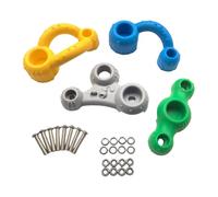Fenteer 4 Kits de Agarre para Escalada, Presas para Muros de Escalada, Accesorios de Escalada de Varios Tamaños, Presas para Escalada en Roca para Niños, Gimn, B