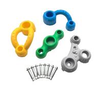 Fenteer 4 Kits de Agarre para Escalada, Presas para Muros de Escalada, Accesorios de Escalada de Varios Tamaños, Presas para Escalada en Roca para Niños, Gimn, C