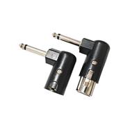 Fenteer Adaptador de 3 pines hembra macho a 6,35 mm de 1/4". Compacto, resistente y fácil de usar para presentaciones en y escenarios.