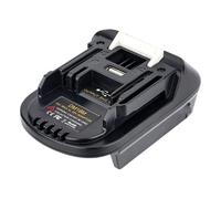 Fenteer Adaptador de Batería Compatible, Ligero, Negro, Convertidor de Batería Plug And Play