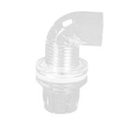 Fenteer Adaptador de Manguera para Acuario, Conector para Tuberías de Agua, Acrílico Transparente, Accesorios de Plomería para Tanque, Conexión para Manguera, Codo de 16 Mm