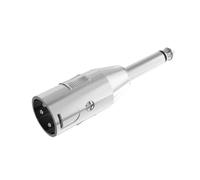 Fenteer Adaptador de Micrófono XLR Convertidor de Audio XLR a 6.5mm Macho Balanceado Conector Portátil para Uso Profesional Adecuado para Estudios Escenarios, Masculino