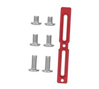Fenteer Adaptador de portabidón para Bicicleta con Tornillos. Ajustador de portabidón para Bicicletas de Carretera, Rojo 13.3 Cm