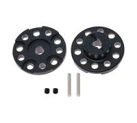 Fenteer Adaptador de Rueda Trasera RC de aleación de Aluminio de 2 Piezas 1/10 para actualización de Coche para 01 1/10