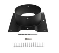 Fenteer Adaptador ventilación para techo contenedor, resistente, fácil instalación, 20,32 cm, acero al carbono.