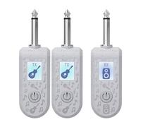 Fenteer Adaptador XLR para Guitarra Eléctrica, Micrófono Y Sistemas de Audio, Conjunto blanco B