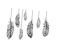 Fenteer Adhesivos de Pared, murales de Arte de Pared, decoración de Fondo de sofá de Plumas, póster Impermeable de Oficina, decoración del hogar, Papel Tapiz, Style D