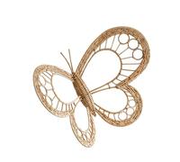 Fenteer Adorno de Mariposa en Mimbre para Decoración Elegante