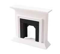 Fenteer Adornos en Miniatura para Chimenea de casa de muñecas a Escala 1:12, delicados, versátiles y Resistentes, Accesorio simulado para Regalo de Sala de, Blanco