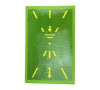 Fenteer Alfombrilla de Golf Entrenamiento Tapete de Análisis de Swing Mat de Práctica de Golpeo Esterilla Portátil EVA con Señal Visual Adecuada para Patio of, Cable Amarillo
