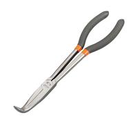 Fenteer Alicates de Punta de Aguja Larga, Herramienta de Reparación Profesional, Herramienta de Extracción de Bujías Automotrices, Herramientas Manuales Indus, 90 Grados