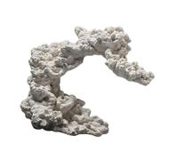 Fenteer Anémona Decorativa para, escondite para Peces, Adorno, Escultura, artesanía de cerámica, Refugio para Peces Marinos, Cueva de cría, Style B
