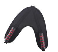 Fenteer Arnés Abdominal con Cable para Ejercicios de Espalda, Cinturón de Fitness en Forma de V para Hombres Y Mujeres, Mango Rojo Negro