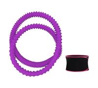 Fenteer Aro de Fitness con Peso, con Resorte Interno, para Entrenamiento en Interiores y Exteriores, silencioso, Deportivo, con diseño ergonómico para la, Banda para El Sudor Morada