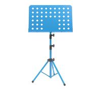 Fenteer Atril plegable para partituras, altura ajustable para interpretación instrumental, Azul