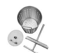 Fenteer Barril de Prensa Manual, exprimidor de Relleno de Vegetales, extracto de Prensa de Miel para Jugo, de Queso, Aceite de Oliva, 20cmx13cm