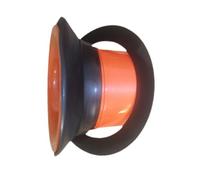 Fenteer Bass Drum Enhancer Amplificador de Voz Batería con Protector de Orificio Diseño Abierto Material PP Función Mejora Acústica Adecuado para Músicos Actu, Naranja