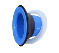 Fenteer Bass Drum Enhancer Amplificador de Voz Batería con Protector de Orificio Diseño Abierto Material PP Función Mejora Acústica Adecuado para Músicos Actu, Azul