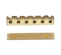 Fenteer Bass Guitar Nut Rodillo de Latón Ajustable Tuerca de Bajo con Llave de Ajuste Incluida Accesorio Ligero Y Metálico Fácil Instalación Adecuado para Per