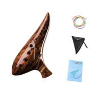 Fenteer Bolsa de Cuello para Ocarina, Piccolo de Moda con Cancionero para Niños, Marrón Oscuro