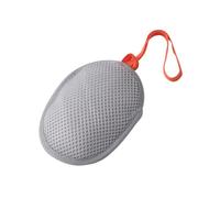 Fenteer Bolsa de malla para jabón con cordón para guardar espuma, mensaje para gimnasio, bolsa de malla para jabón de limpieza, Gris