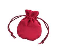 Fenteer Bolsa organizadora de Joyas, Bolsa de Regalo de Terciopelo con cordón para Piedras, dijes y baratijas, Vino Tinto 7.5x9.5cm