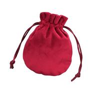 Fenteer Bolsa organizadora de Joyas, Bolsa de Regalo de Terciopelo con cordón para Piedras, dijes y baratijas, Vino Tinto 9.5x11.5cm