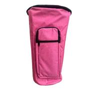 Fenteer Bolsa para Djembé de 12 Pulgadas, Color Rojo Rosa, Impermeable, Moderna, con Bolsillo Acolchado Y Funda de Transporte.