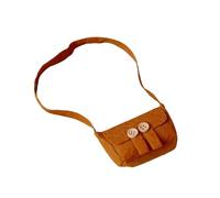 Fenteer Bolso para muñecas, Elegante Cartera para Damas, Longitud: 18 cm, Accesorio de Ropa, Mini Mochila para Figuras de acción de 30 cm, MarrÓn