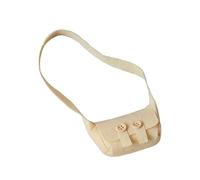 Fenteer Bolso para muñecas, Elegante Cartera para Damas, Longitud: 18 cm, Accesorio de Ropa, Mini Mochila para Figuras de acción de 30 cm, Blanco