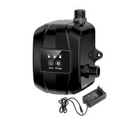 Fenteer Bomba Presurizadora Inteligente Bomba de Agua Doméstica Automática Controlador de Presión Bajo Consumo de Energía Adecuada para Baño Cocina Jardín, Negro, Individual